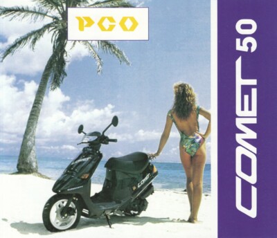 P + PGO Comet 50 + Prospekt brochure + 4 Seiten 