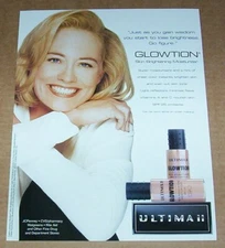 2000 print ad - sexy beauty CYBILL SHEPHERD Revson Ultima cosmetics Advertising