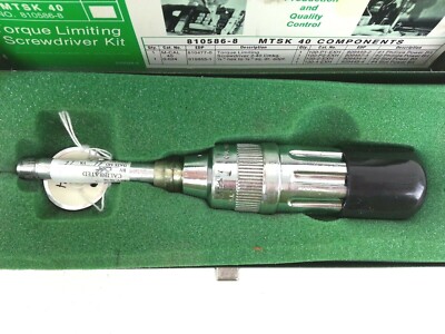 810588-4 TORQUE LIMITING SCREWDRIVER KIT | eBay