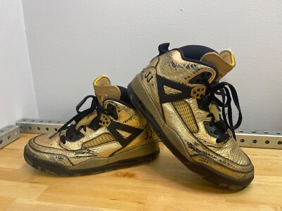 rare Nike Air Jordan Spizike Gold  Sneakers  317321-034 Sz 6.5Y sb kobe youth