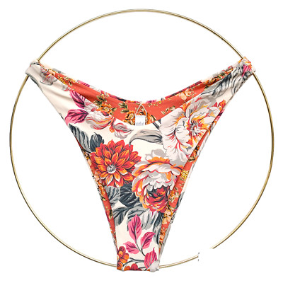 Maaji Cottage Garden Splendour High Leg Cheeky Bikini Bottoms sz S