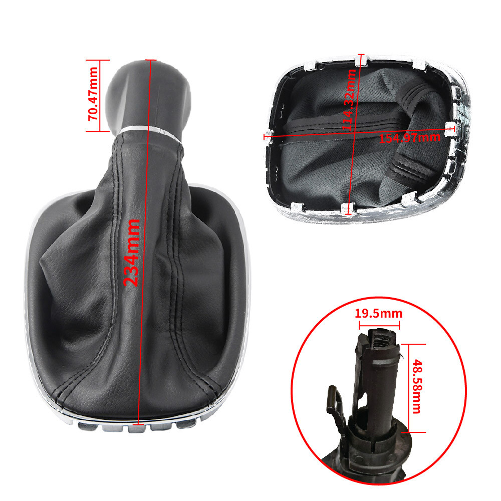 Pommeau De Levier De Vitesse + Soufflet Pour Vauxhall Corsa E & Adam - Pièce Neuve