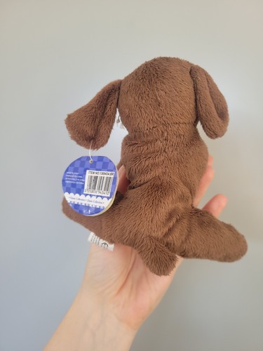 Brauner Welpe Hund Stofftier von David Halsall Koochie Beanie Welpe Stofftier - Bild 4 von 5