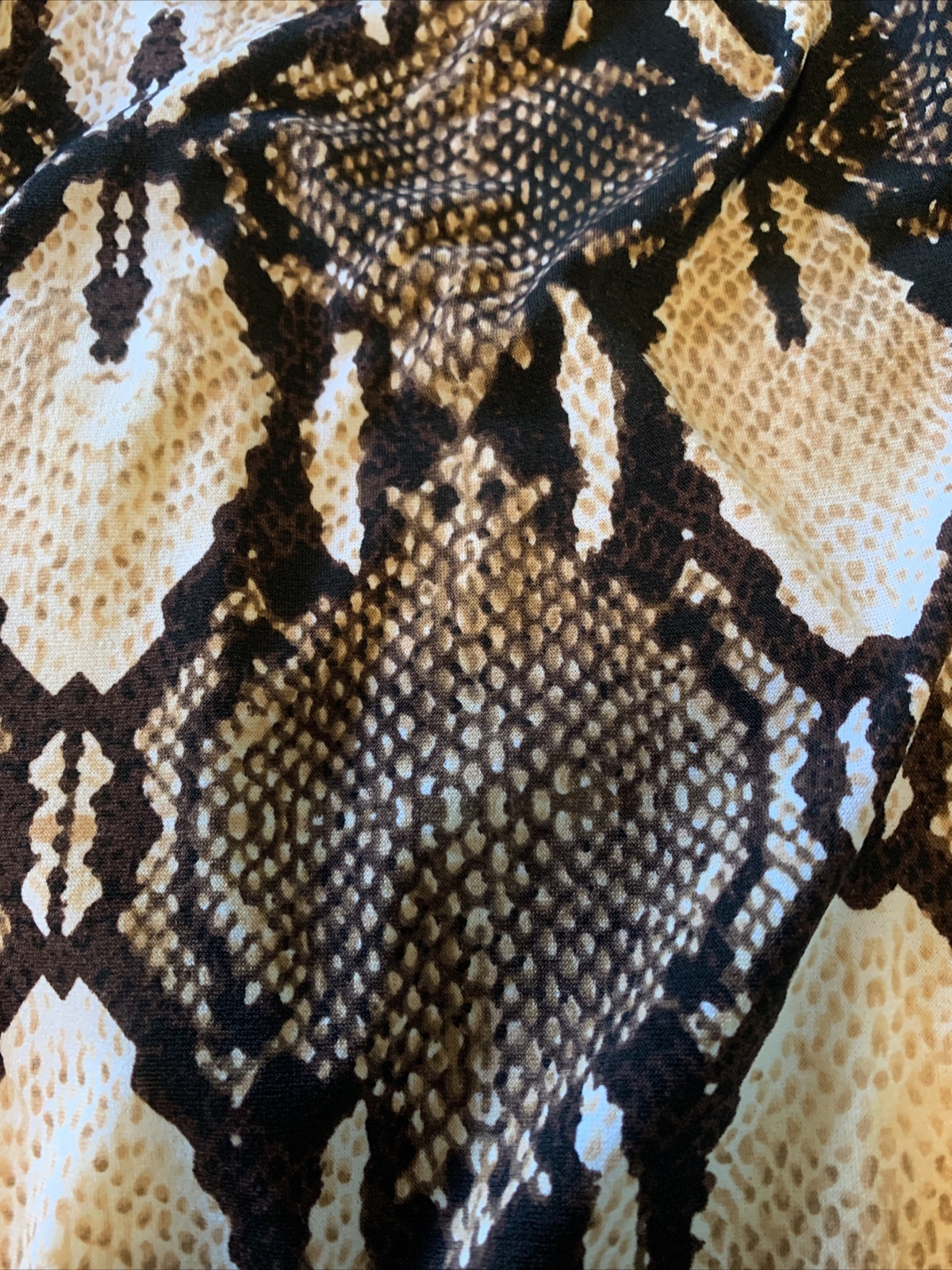 WHBM Python Snake Print Half Sleeve Pullover Dres… - image 9