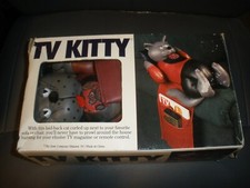 The Item Co TV Kitty Cat Vinyl 80s Remote Control Phone Holder for Recliner Sofa
