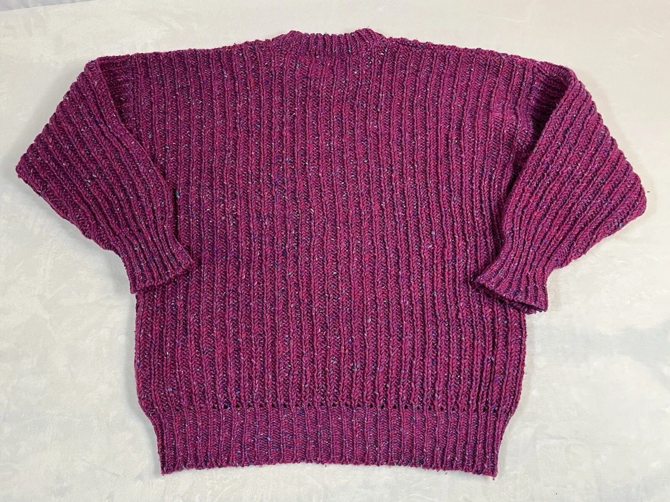 Lands End Fisherman’s Sweater Heavy Thick Wool Large Made In Ireland Vintage - Image 2 of 4