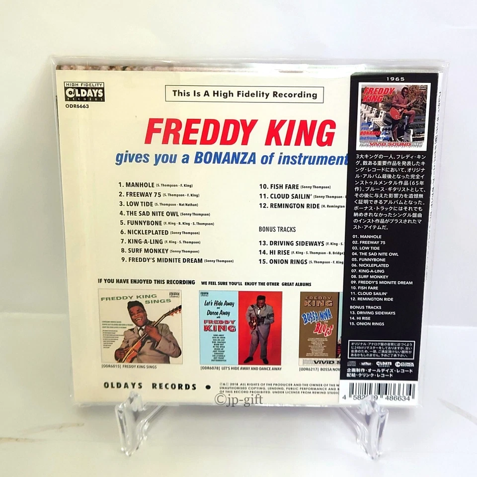 Freddie King Gives You A Bonanza Of Instrumentals Japan Music CD Bonus Track Foto 2 de 3