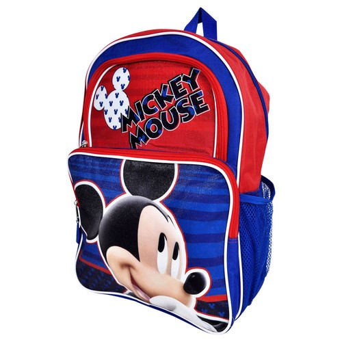 Disney Mickey Mouse 16" Backpack School Book Bag for Kids Boys - Blue, Red NEW - Picture 2 of 12
