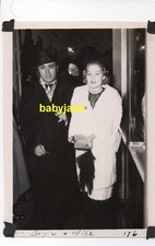 CHARLES BOYER & WIFE PAT PATTERSON VINTAGE 3.25X4.5 PHOTO 1930's ARRIVE TO EVENT