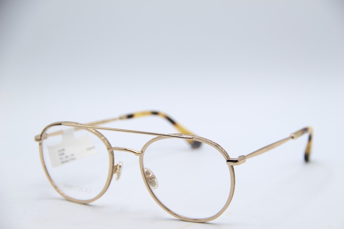 NEW JIMMY CHOO JC 230 J5G GOLD HAVANA AUTHENTIC FRAMES EYEGLASSES
