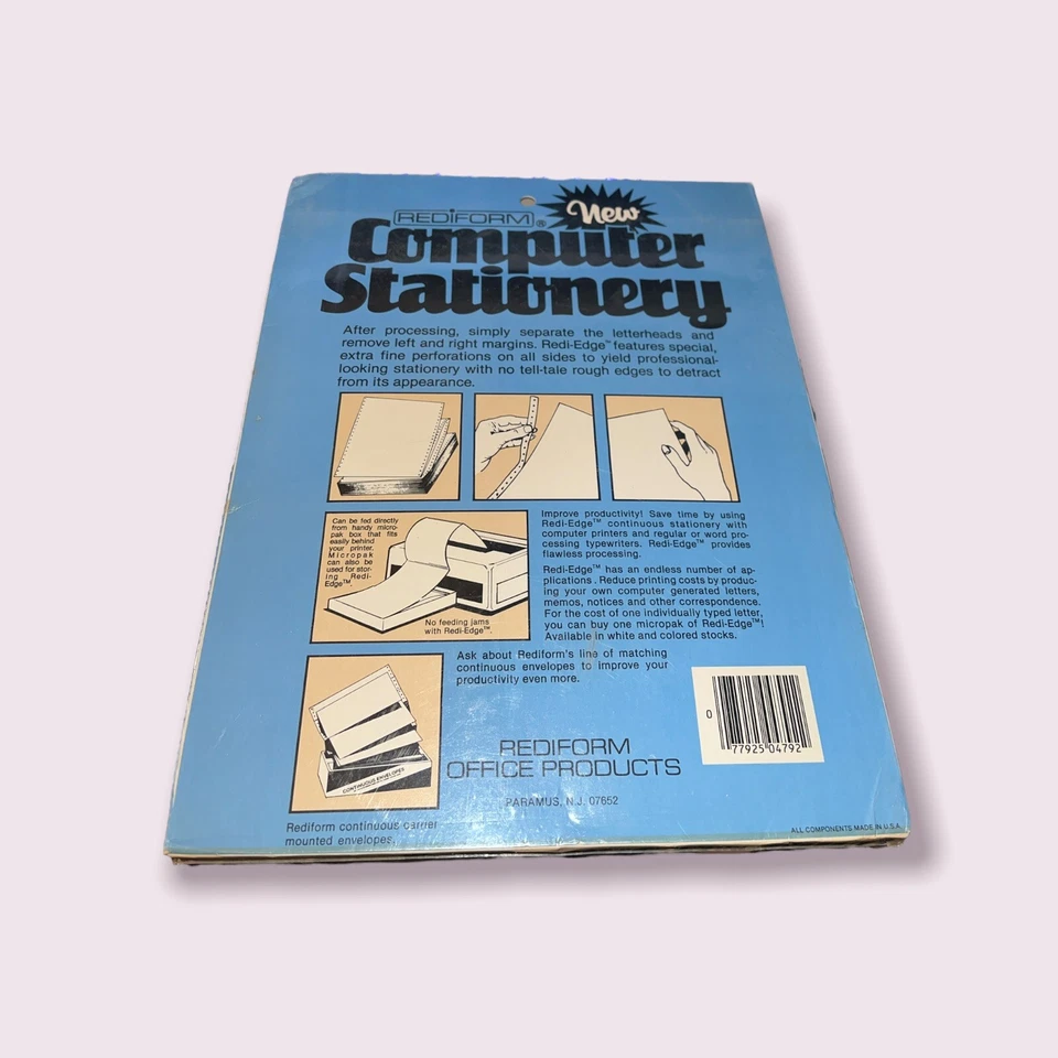 Rediform Computer Stationary Paper 20lb 9 1/2” 11” - Image 2 of 2