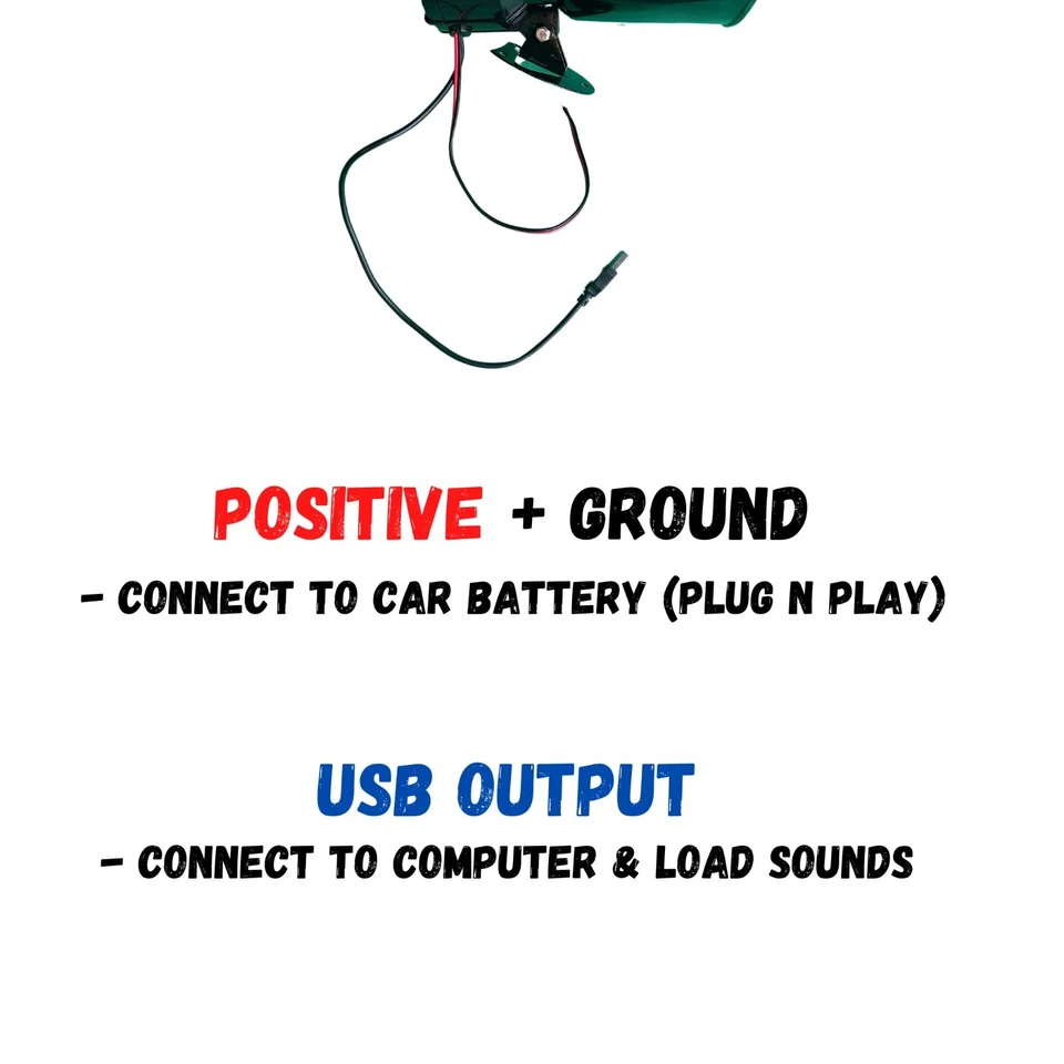 Programmable Car Horn 4 Custom MP3 Sounds 130DB Horn 12V Powered Wireless Remote - image 4 of 4