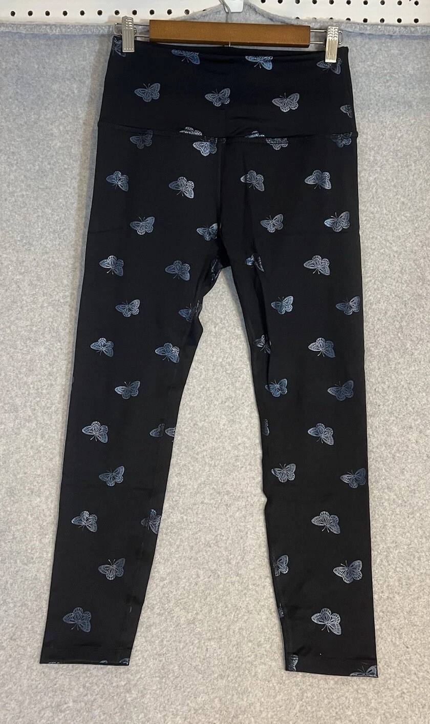 beyond-yoga cropped butterfly print leggings