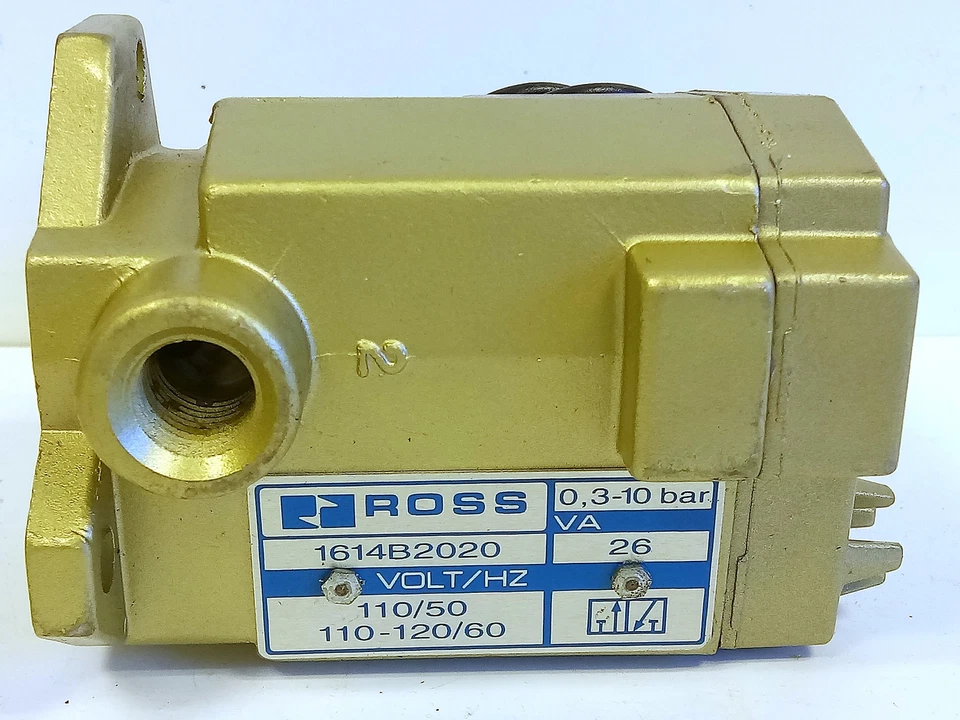 Válvula de control direccional Ross Controls 1614B2020 110/120 V CA de 3/2 vías Foto 3 de 4