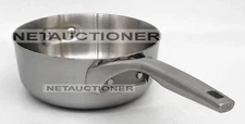 New CALPHALON Premier Space Saving 3 Layer Stainless Steel 2.5 Qt Saucepan