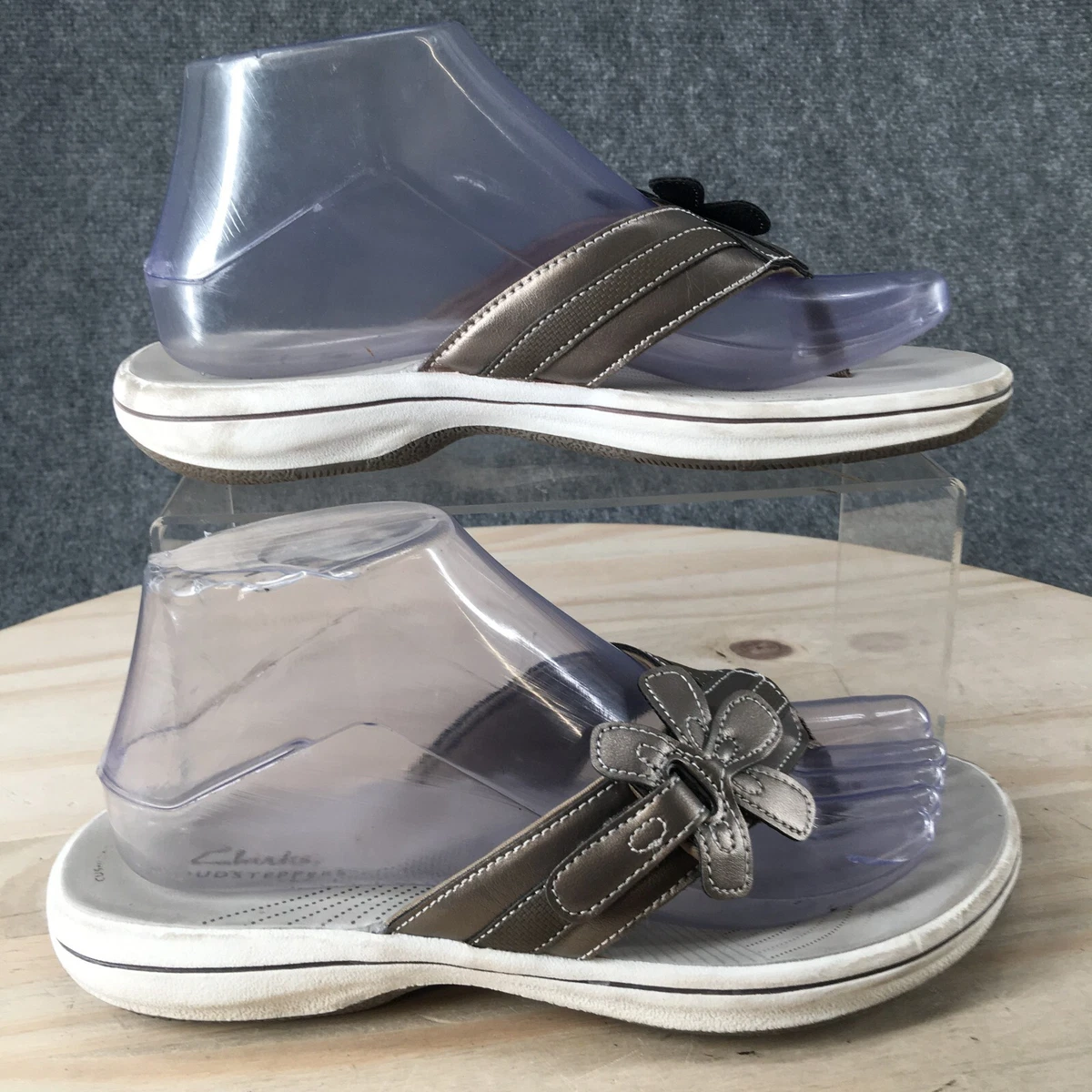 Clarks cloudsteppers sales womens silver