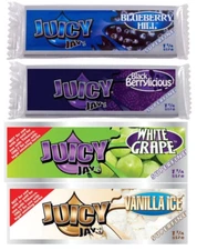 4x JUICY JAY'S  1 1/4 Rolling Papers Varity Pack Superfine USA SHIPPED