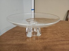 12" Crystal Cake Plate Stemmed Stand Centerpiece Decor