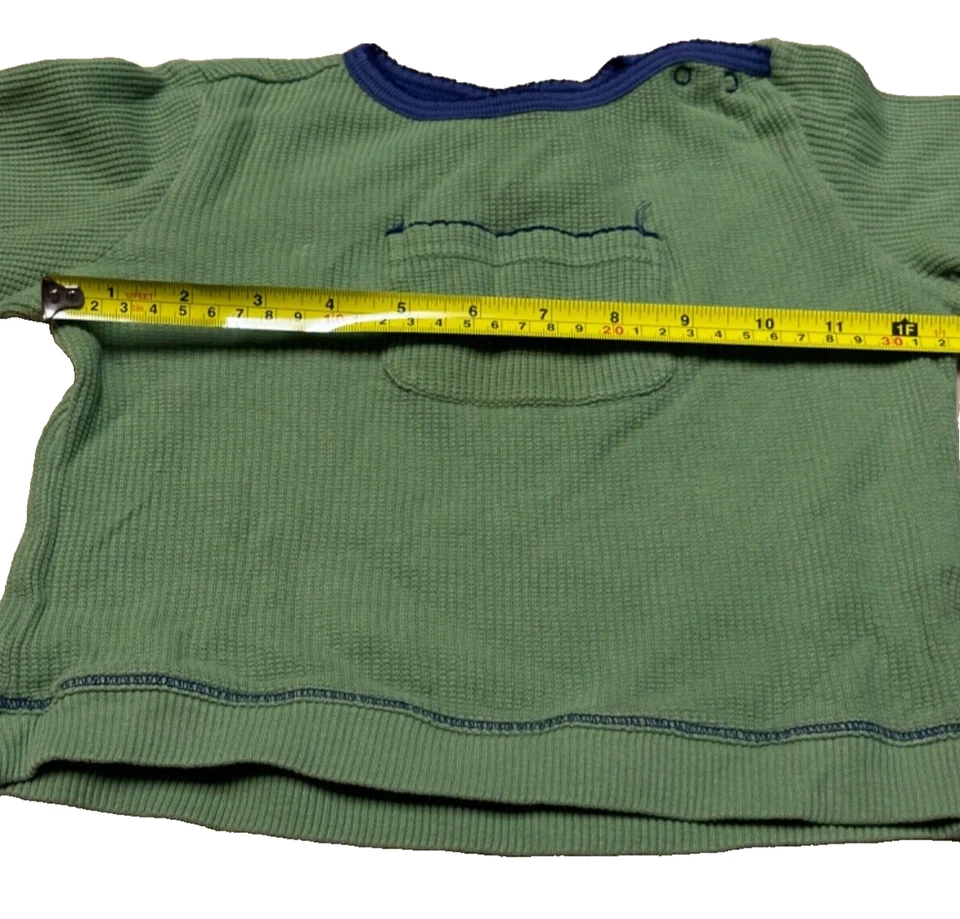 Camisa Tommy Hillfiger Niñas Verde Térmica Manga Larga 12-18 Meses Foto 4 de 4