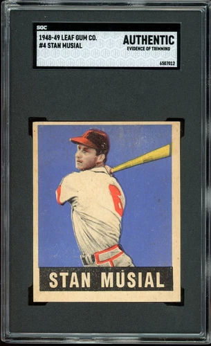 1948 Leaf Baseball #4 Stan Musial SGC A
