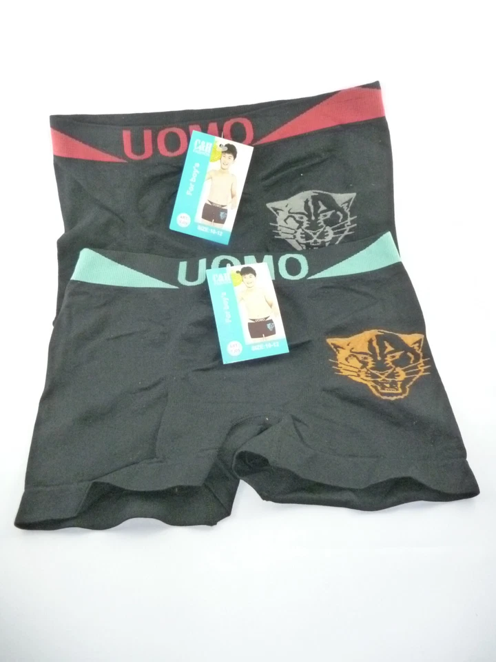 Shorts Rétro Pour Garçons Lot De 2 Ceinture Élastique 10-12 Ans - Photo 1/1