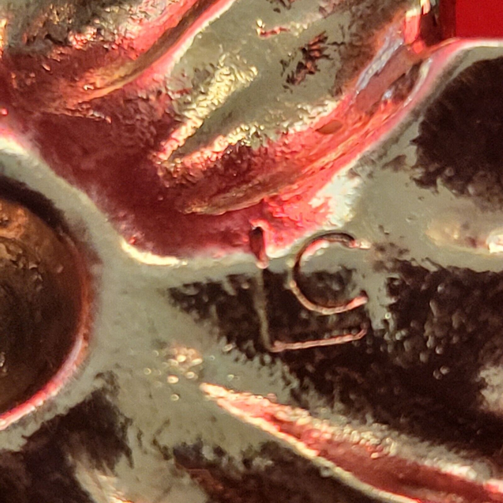 VTG Liz Claiborne Poinsettia Christmas Brooch Pin… - image 4