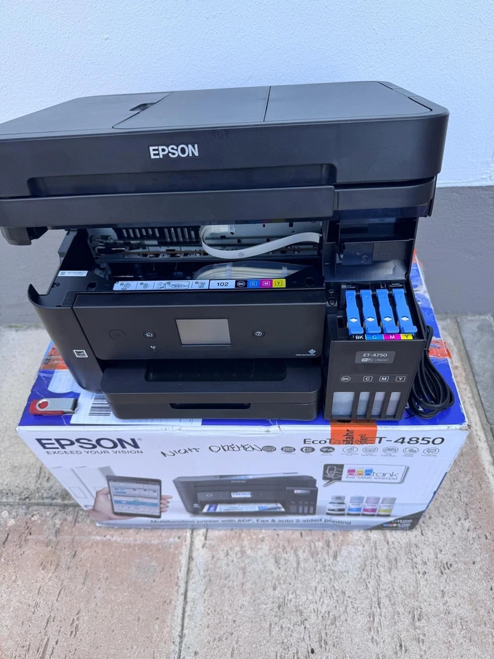 Epson EcoTank ET 4750 4 in 1 Tinten Multifunktionsgerät Kopierer Drucker Wlan - Bild 2 von 4