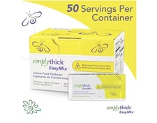 🔥New SimplyThick Easy Mix Food Drink Gel Thickener 50 (12g) Packets Honey 3/26