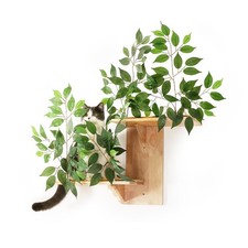 Cat Wall Shelves with Leaves, 2 Platform Cat Wall Furniture, Cat Tree Shelves...