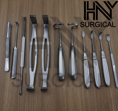 DANIEL GUBISCH RIB HARVEST SET OF 11 Pcs, Plastic Surgery Instruments