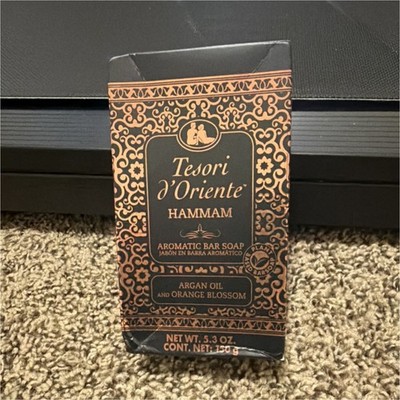 Tesori d'Oriente Hammam Aromatic Bar Soap Argan Oil Orange Blossom 5.3 oz