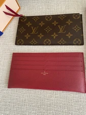 Authentic Louis Vuitton Felicie Pochette Inserts Monogram Zip Pouch/Card Holder