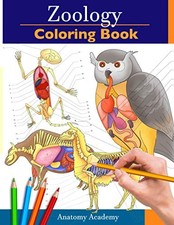 Zoology Coloring Book: Incredibly D..., Academy, Anatom