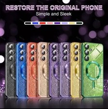 Glitter Shockproof Magsafe Case For Samsung Galaxy S26 S25 S24 S23 Ultra Plus FE