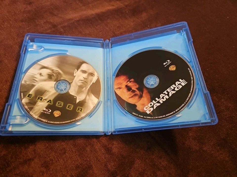 Collateral Damage & Eraser Blu-ray 2 Movie Collection Arnold Schwarzenegger Foto 3 de 3