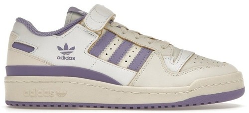 ADIDAS FORUM 84 LOW CASUAL ATHLETIC SNEAKER MEN 11 WHITE PURPLE