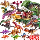 Dinosaur Toys for 3 - 6 Year Old Boys Girls, 54 Pieces Dinosaurs Figures Playset