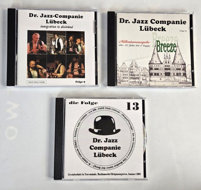 Lot of 3 Dr. Jazz Companie Lubeck CDs: Immigration to Dixieland, Milleniumausgab