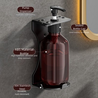 Shampoo Dispenser For Shower Wall，No Drill Shower Soap Dispenser Bathroom