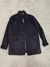 Daniel Cremieux Men’s Wool Over Coat - Black - Size Medium