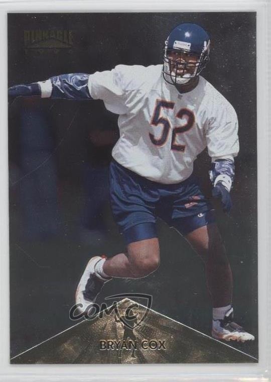 1996 Pinnacle Foil Bryan Cox #137 1k3