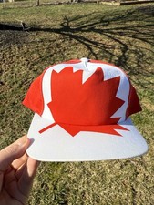 Vintage Canada Logo Graphic Print SnapBack hat