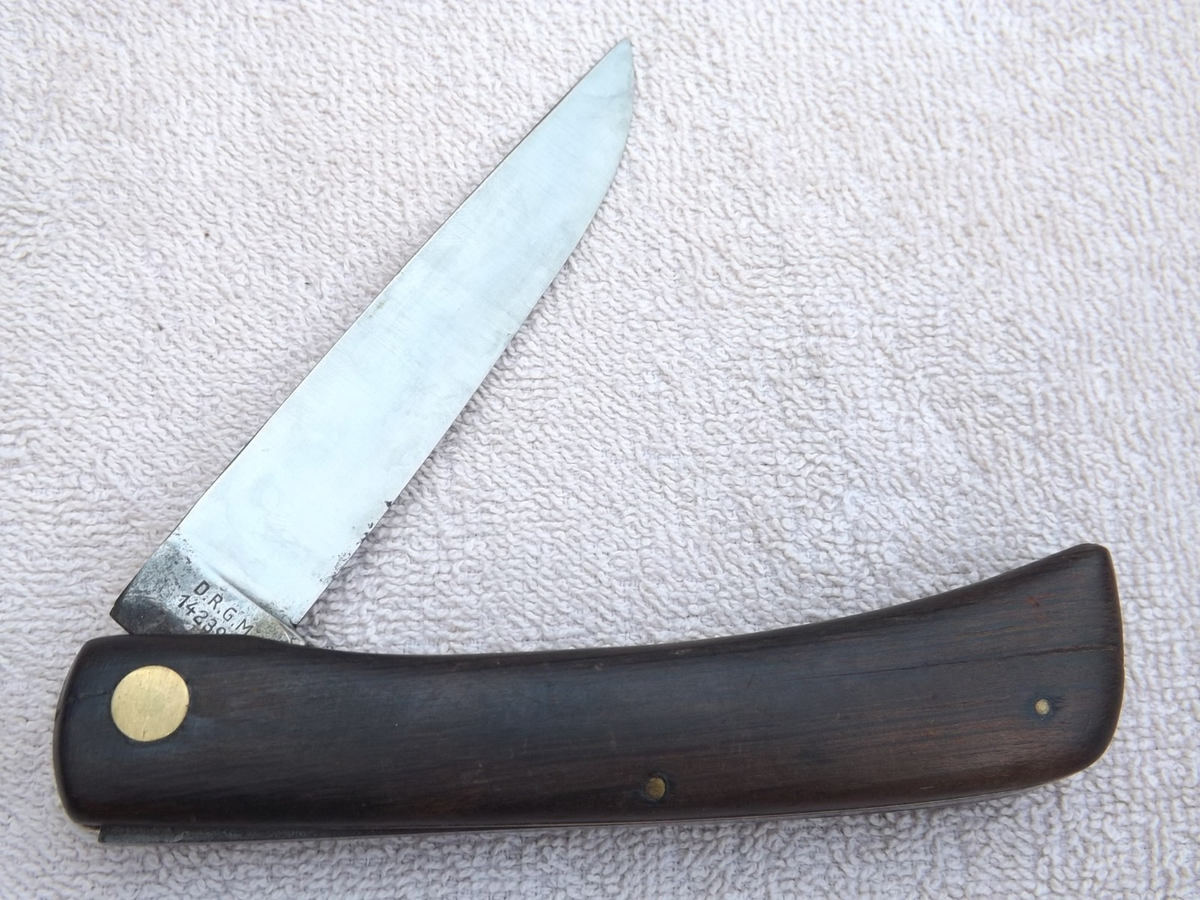 VTG GERMAN EYE BRAND SODBUSTER CARL SCHLIEPER KNIFE D.R.G.M.