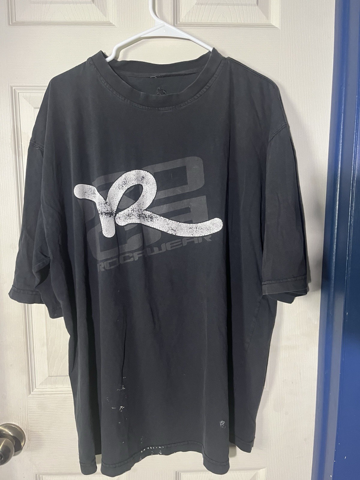 Rocawear Men's T-Shirt Short Sleeve Xl Vintage Y2K Streetwear  In Black Hip Hop