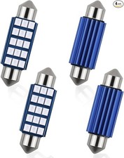 Blue 6000k 1200lm 2835 Led Interior Car Bulbs 1.6 41mm 42mm Festoon Replacemen