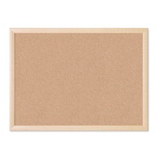 17 x 23 in. Cork Bulletin Board, Natural Maple Wood-Style Frame