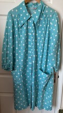 Carol Brent Dress Button Up 50s 60s pockets polka dot print pattern vintage rare
