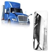 Chrome Door Mirror Cover Left Driver Side LH Compatible With International