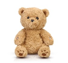 MEEMO Bear AI Plush Toy for Kids Ages 3 , Interactive 10.5 inches, Brown