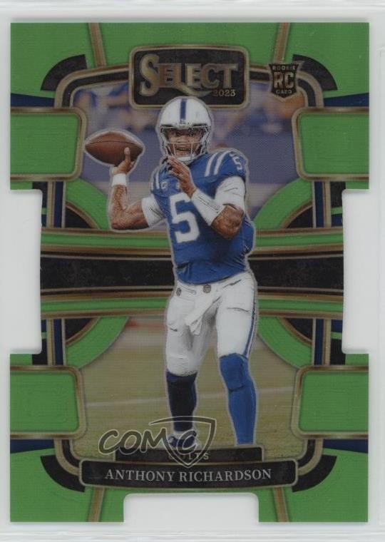 2023 Select Concourse Neon Green Prizm Die-Cut /599 Anthony Richardson Rookie RC